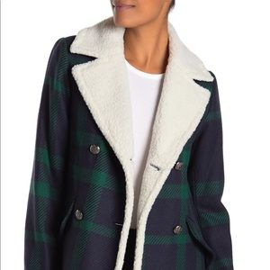 French Connection Plaid Print Jacket - size M